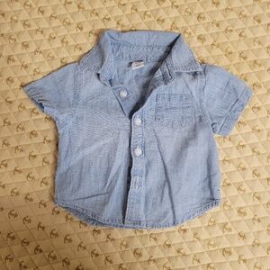 Old Navy Denim Button Down Shirt 0-3M